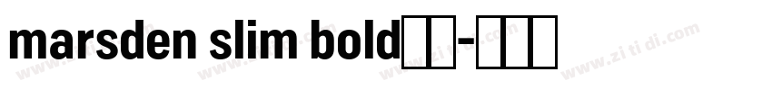 marsden slim bold字体字体转换